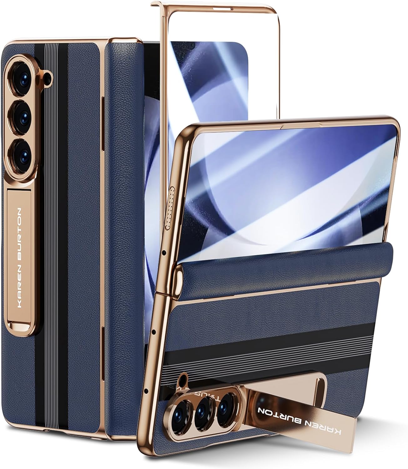 Luxury Genuine Leather Case for Samsung Galaxy Z Fold 5