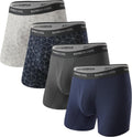 BAMBOO COOL Men's Ultra ComfortSoft Boxer Briefs - Breathable Fit more