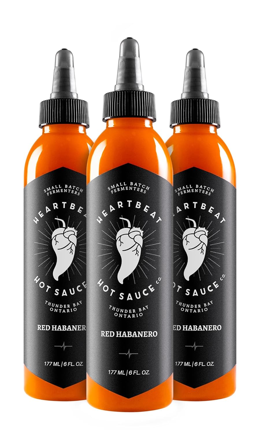 Red Habanero Hot Sauce 3 Pack - Flavorful and Versatile