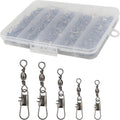 Beoccudo Fishing Swivels Snap Swivels 210pcs - Assorted Sizes