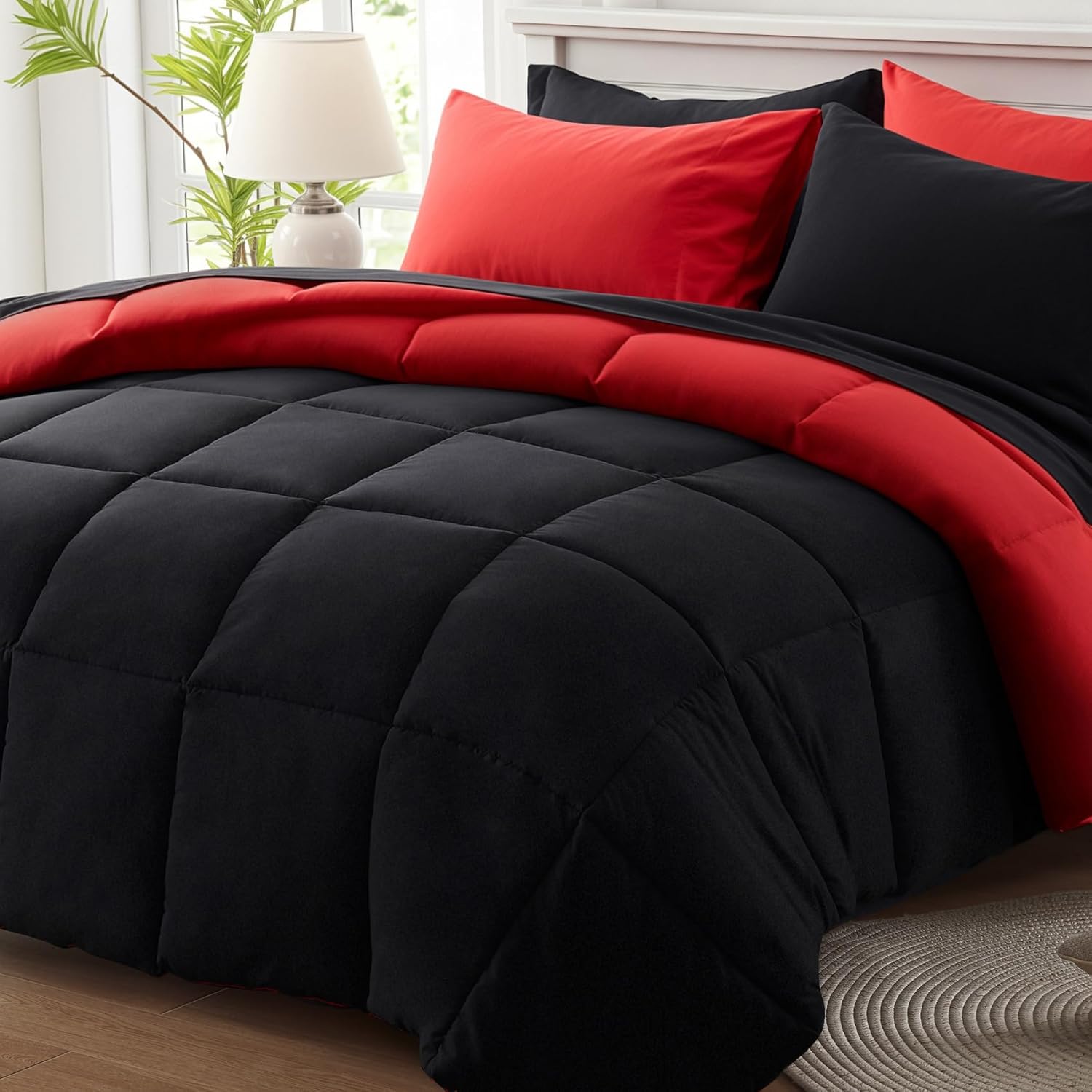 Anluoer Full Size Comforter Set 7 Pieces for All Seasons