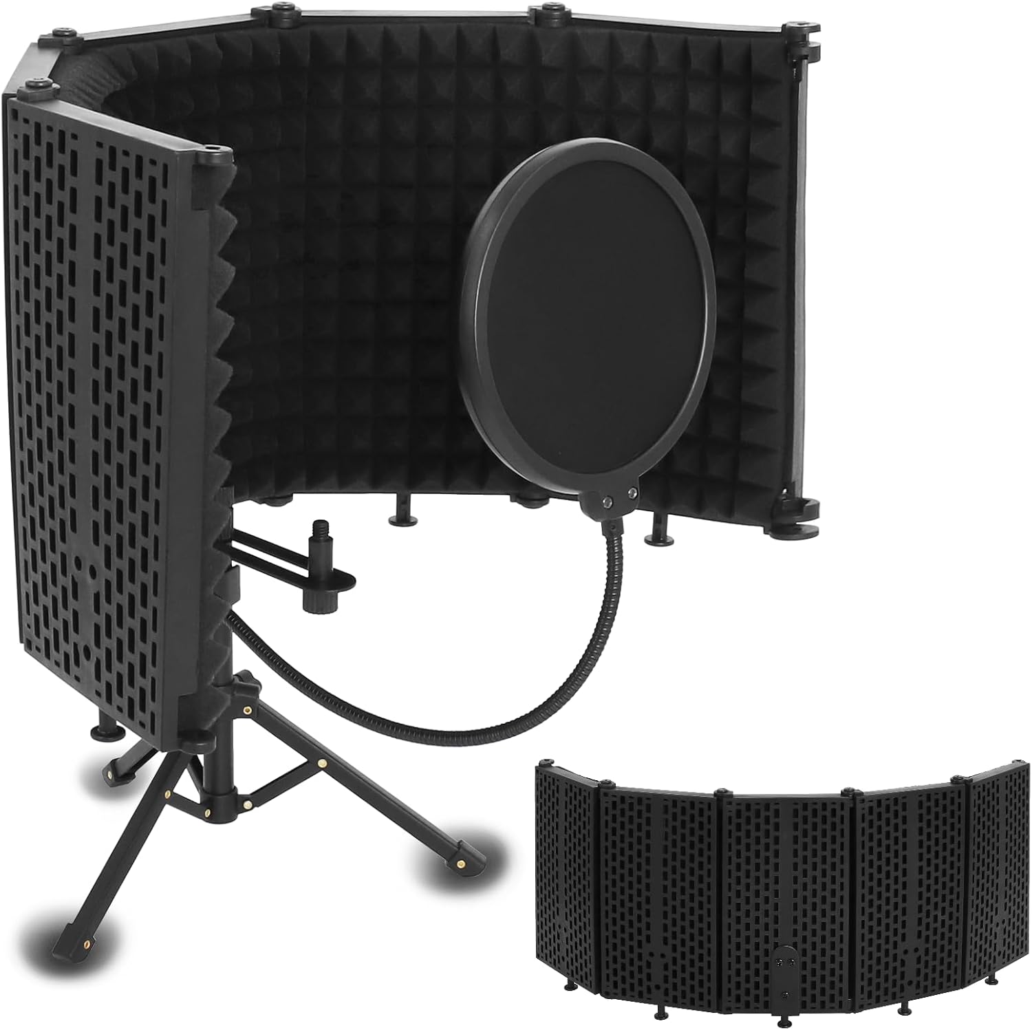 Microphone Isolation Shield with Pop Filter for Clear Sound