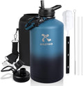 Insulated Gallon Water Bottle Keeps Cold for 36 Hrs, 128 oz