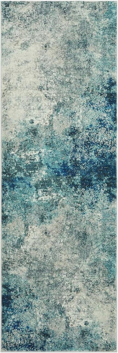 Lahome Modern Abstract Hallway Runner Rug 8ft for Entryways