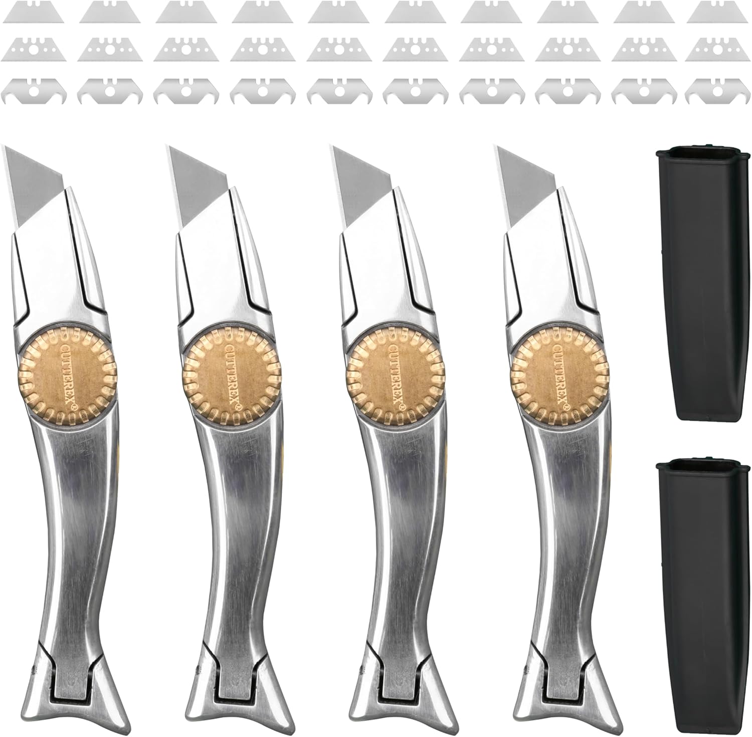Heavy Duty SharkKnife Utility Knife Set with 30 Blades Included