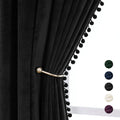VANASEE Blackout Velvet Curtains 52x84 inch 2 Panels