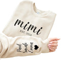 Personalized Grandma Sweatshirt | Custom Name Sleeves | S&G Collection