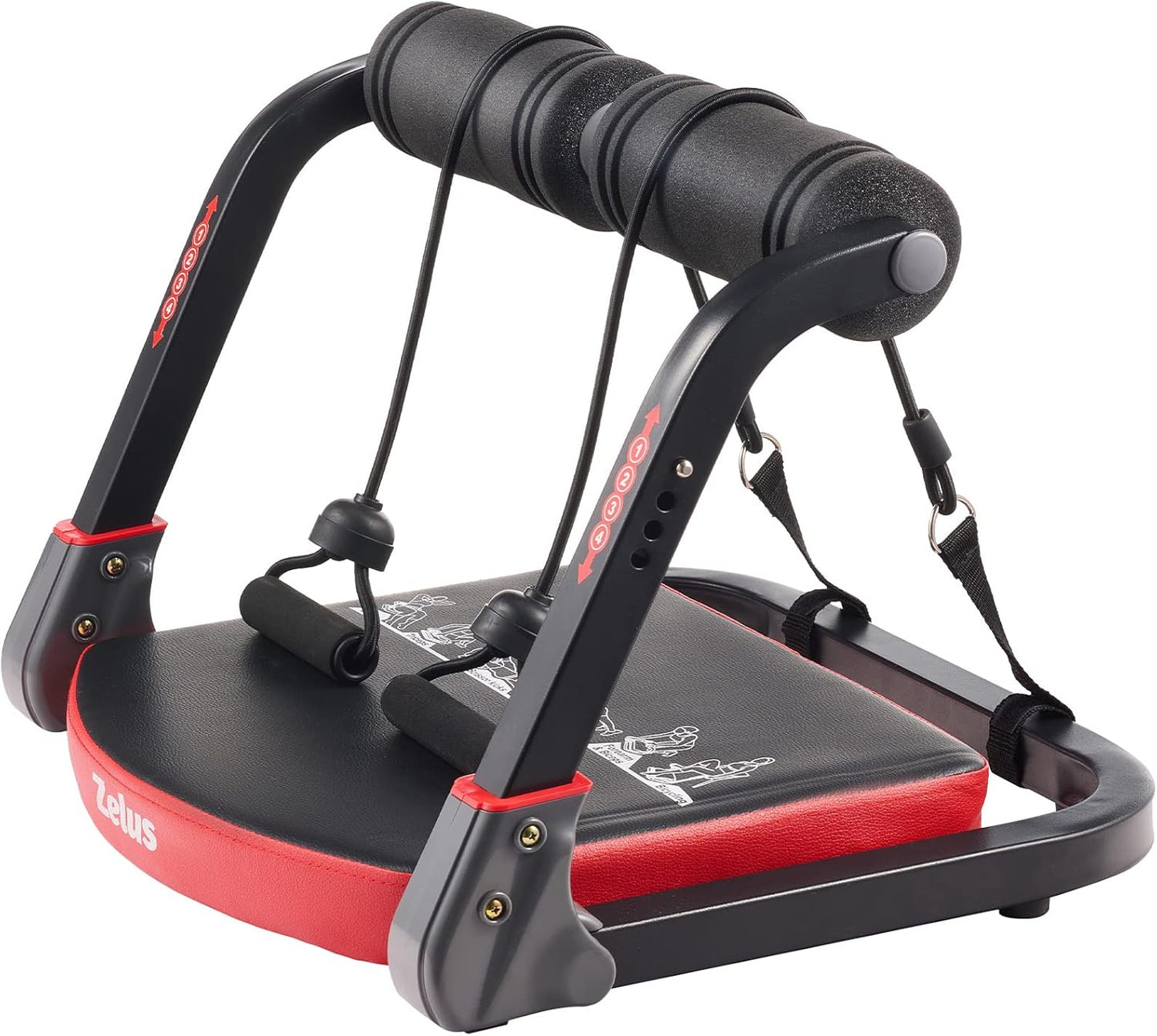 ZELUS Ab Machine with Resistance Bands for Effective Workouts