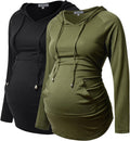 Maternity Hoodie for Women - Soft Lightweight Pregnancy Sweatshirt