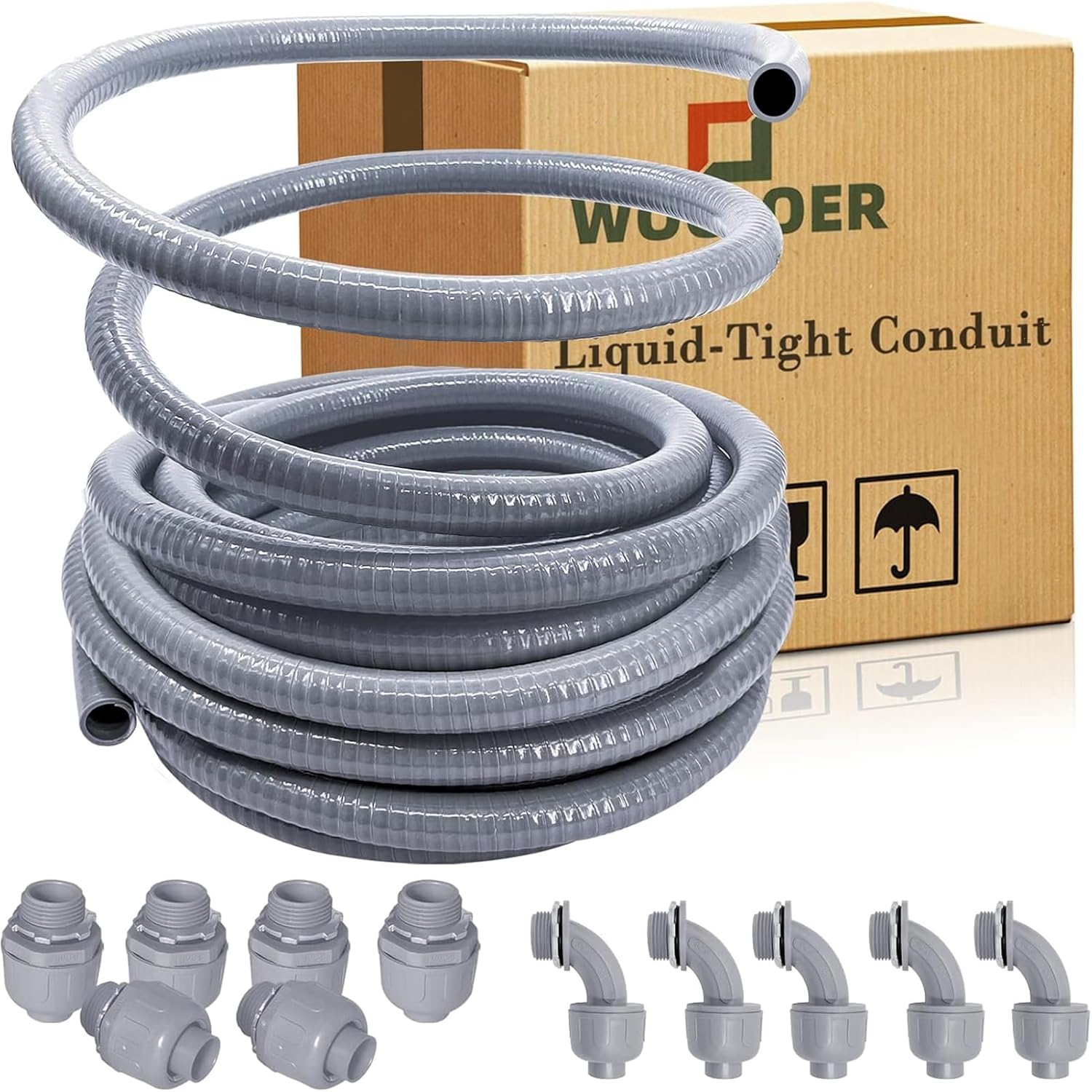 1/2 inch Liquid-Tight Conduit Kit for Flexible Electrical Needs