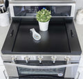 Noodle Board Stove Cover with Handles - Rustic Wood Counterspace