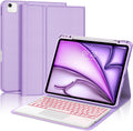 iPad Air 13 / iPad Pro 12.9 Touch Keyboard Case - Backlit Purple