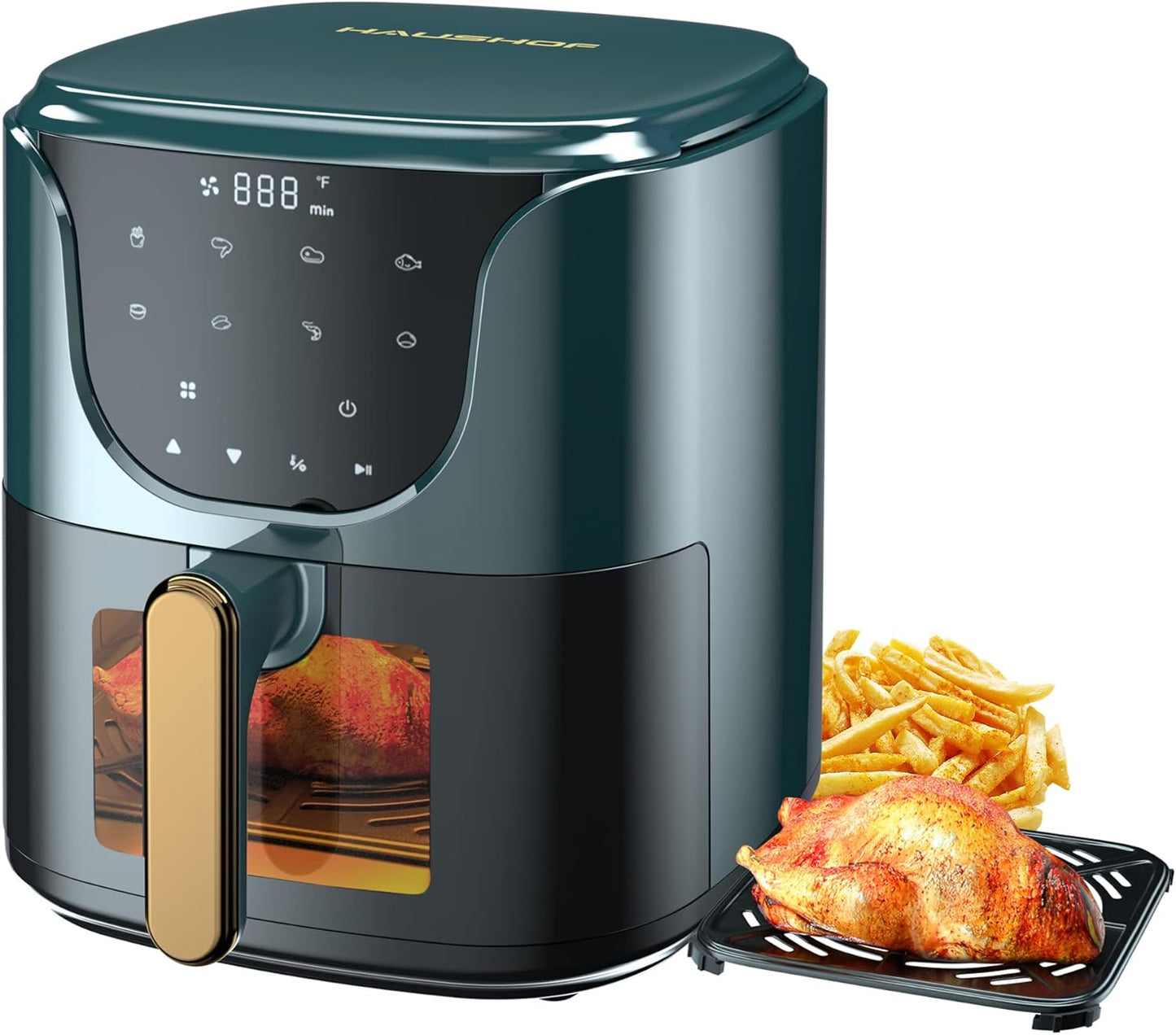 HAUSHOF 5.8 QT Air Fryer: Oil-Less Cooking Mastery