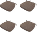 Chair Cushion with Ties for Dining Chairs - Memory Foam Non Slip Pad