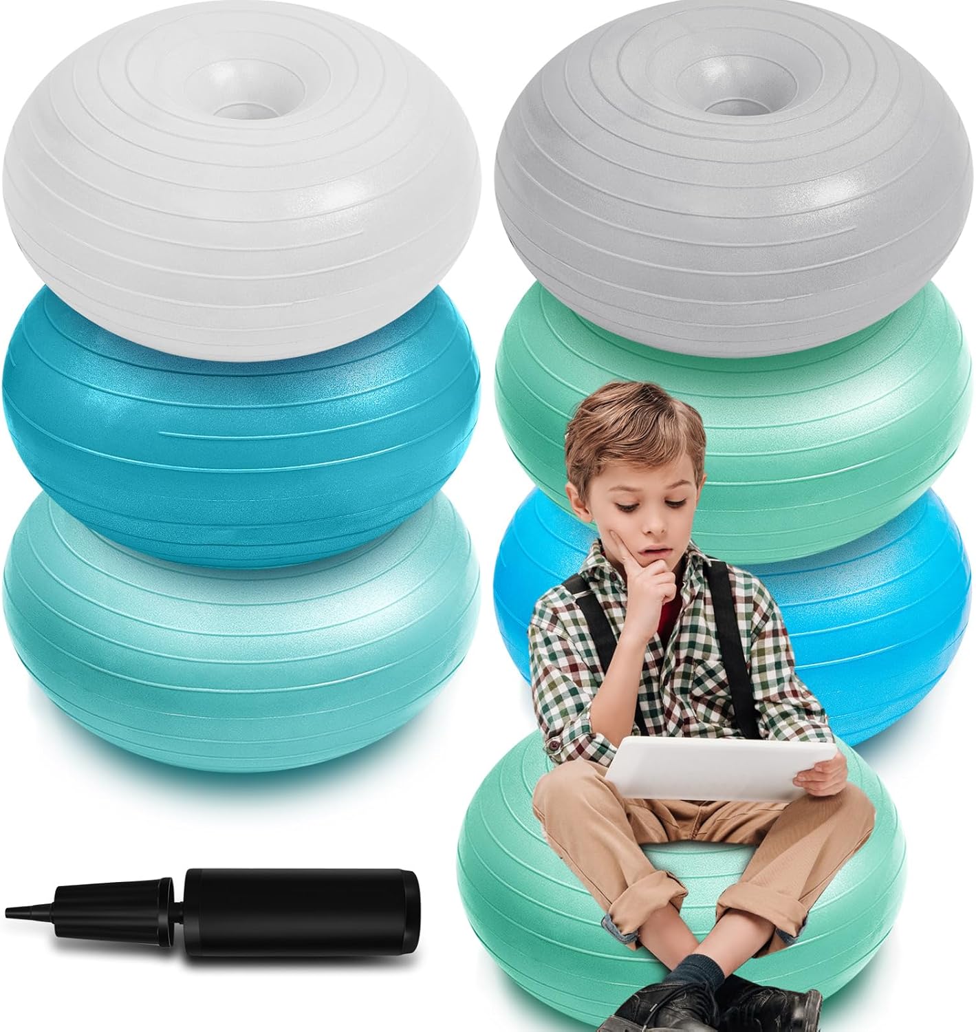 Flexible Seating for Classroom with 6 Pcs Yoga Ball Chairs