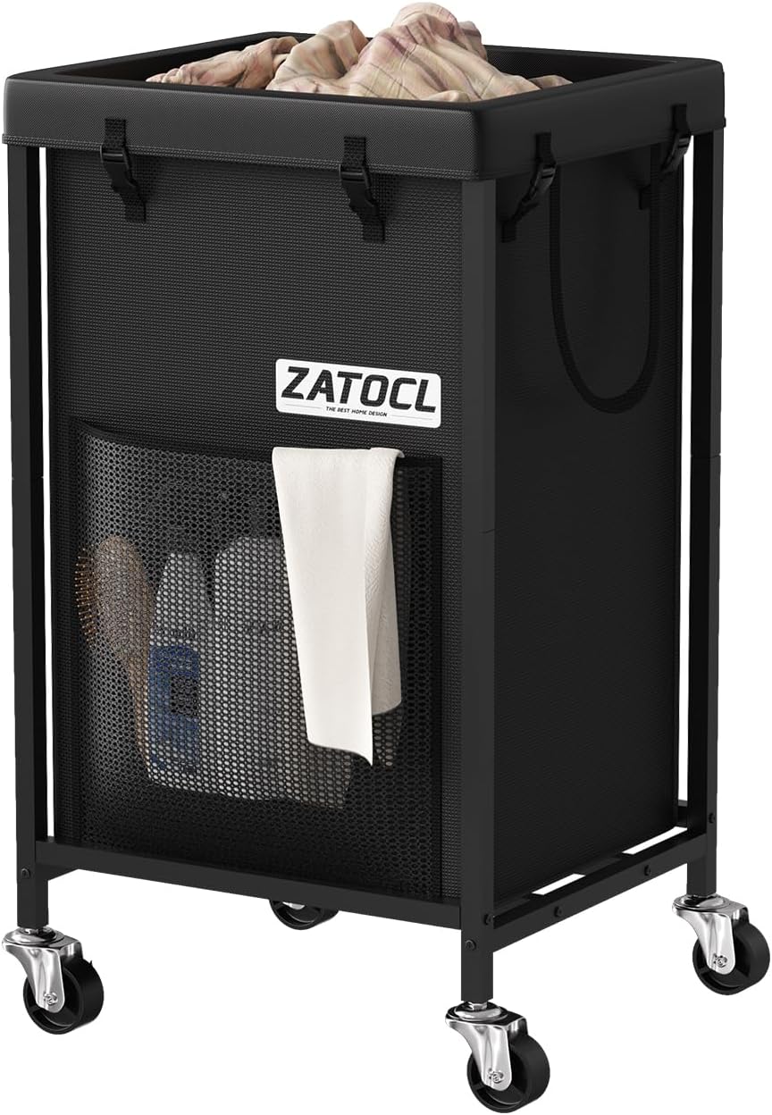 150L Heavy Duty Rolling Laundry Hamper with Wheels for Easy Use