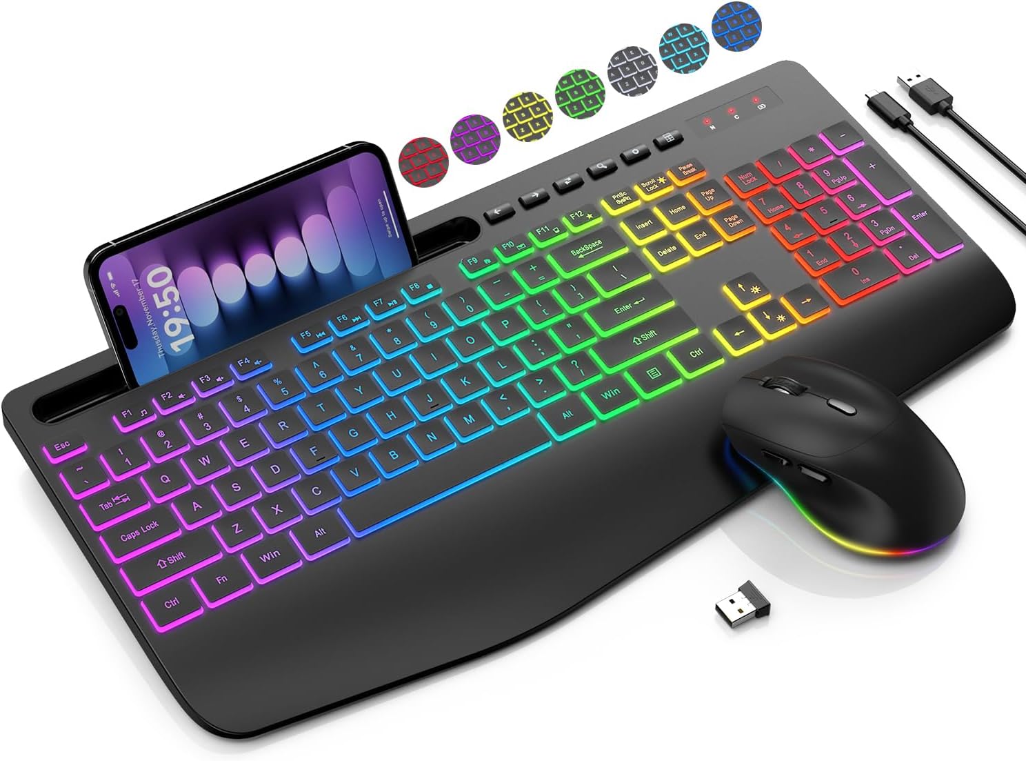 9 Backlit Effects, Ergo Design, Silent - SABLUTE
