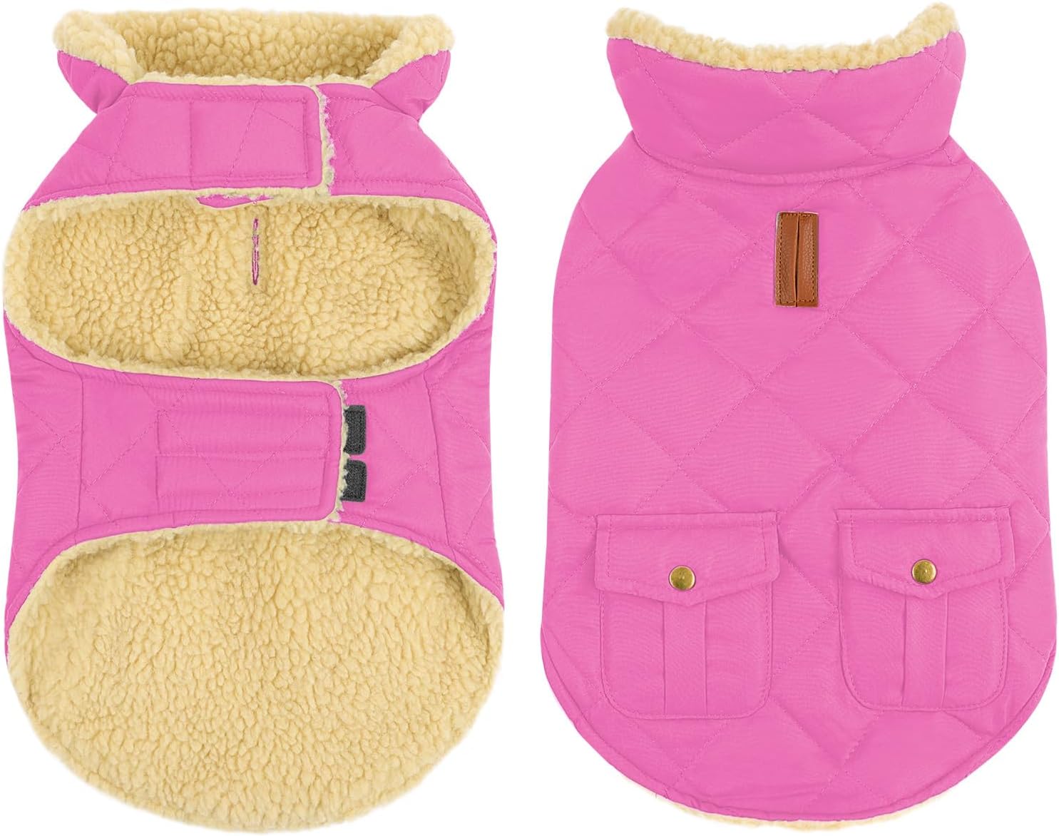 Queenmore Dog Winter Coat - Ultra Warm Fleece Jacket for Dogs
