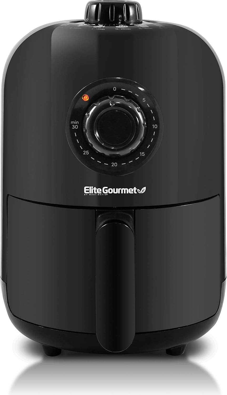 Compact Oil-Less Healthy Air Fryer - Timer & Temp. Controls