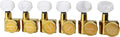 6 In-line Guitar Locking Tuners Pearl Buttons - 1:18 Gear Ratio