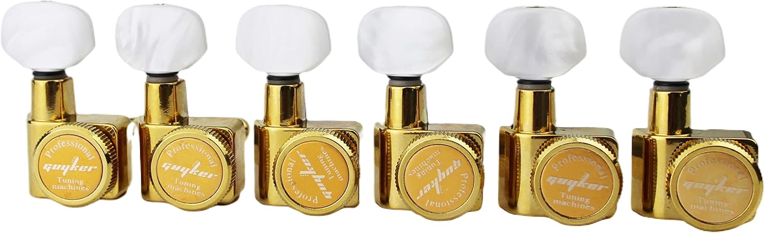 Guyker 6 In-line Guitar Locking Tuners for Perfect Tuning
