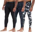 Compression Pants for Men 2 or 3 Pack - All-Season Athletic Tights