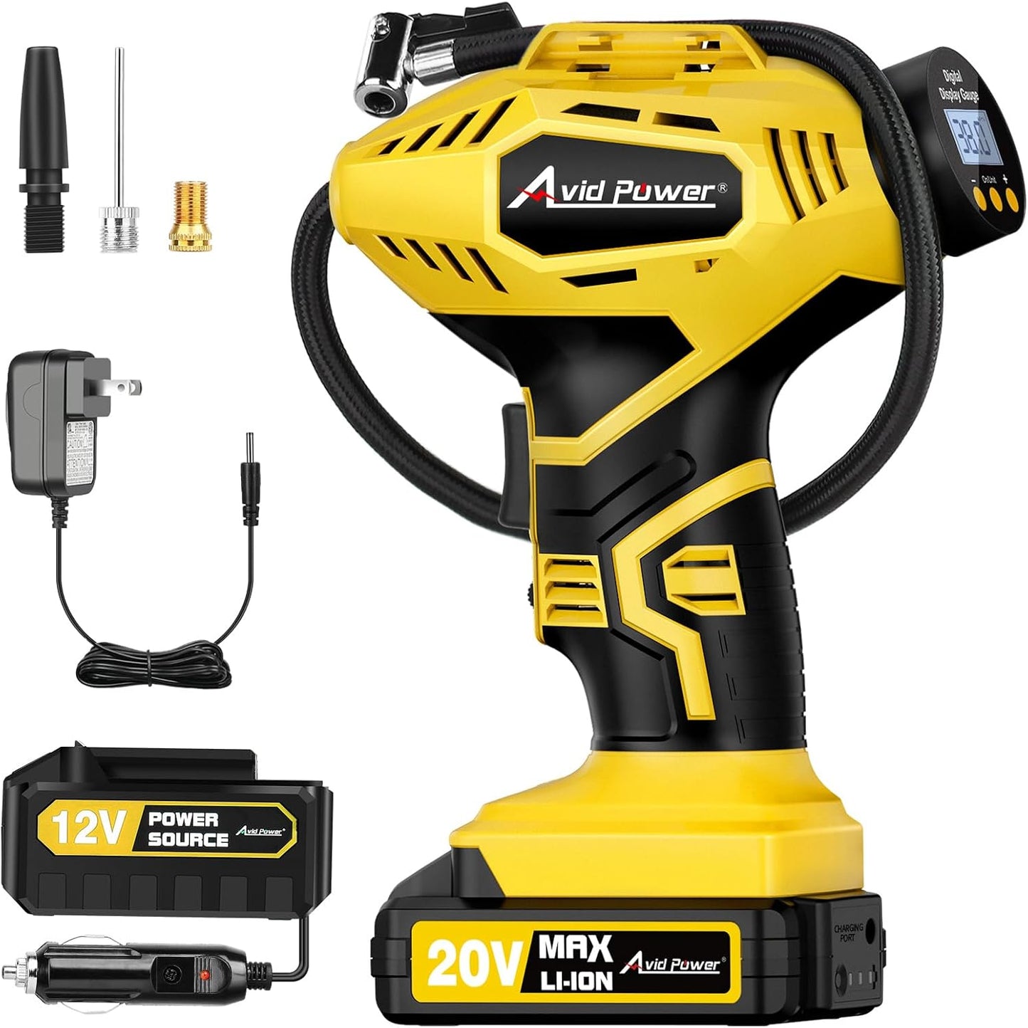Portable Power: AVID Cordless Tire Inflator