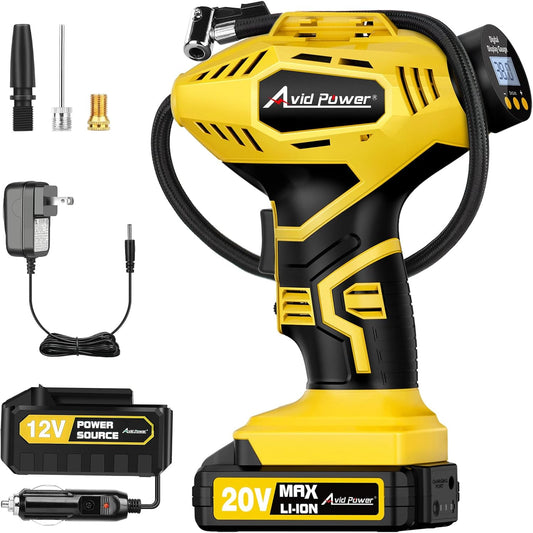 Portable Power: AVID Cordless Tire Inflator