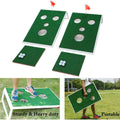Golf Cornhole Chipping Game Set - Portable Golf Pong for Backyard Play
