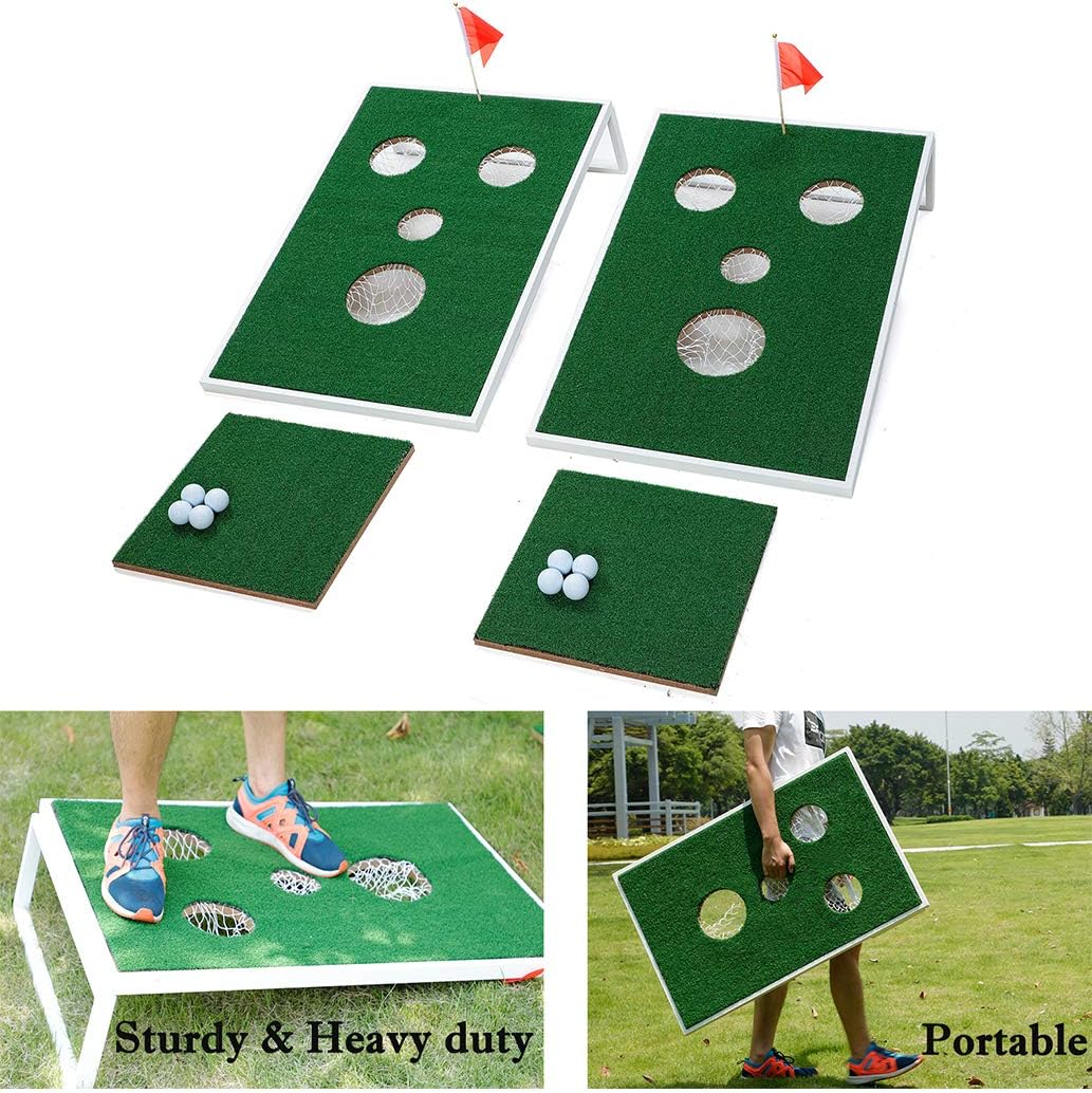 SPRAWL Golf Pong Cornhole Set for Backyard and Tailgate Fun