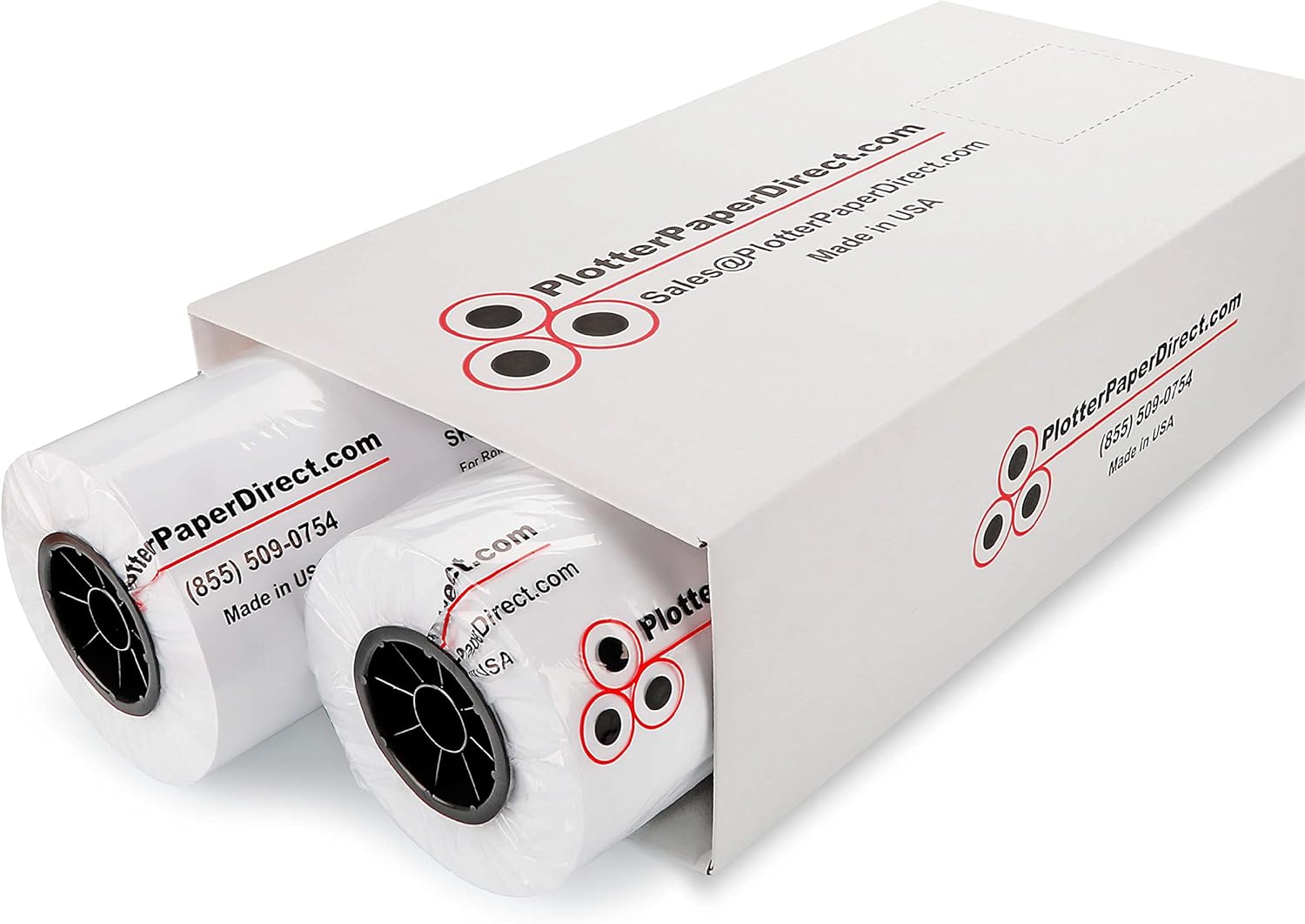 Plotter Paper Direct 30 In x 500 Ft CAD Paper Rolls for Printing