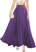 Women Full/Ankle Length Elastic Pleated Retro Maxi (Style XFI8)