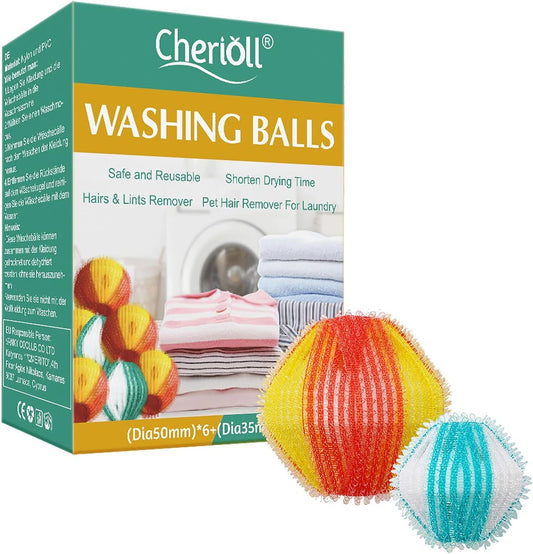 Toulifly 14PCS Reusable Pet Hair Lint Remover Balls