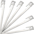 6 Pack Heavy Duty Tent Stakes Set by AOSILEY