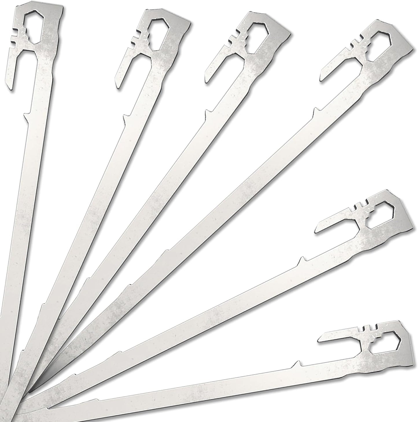 6 Pack Heavy Duty Tent Stakes Set by AOSILEY