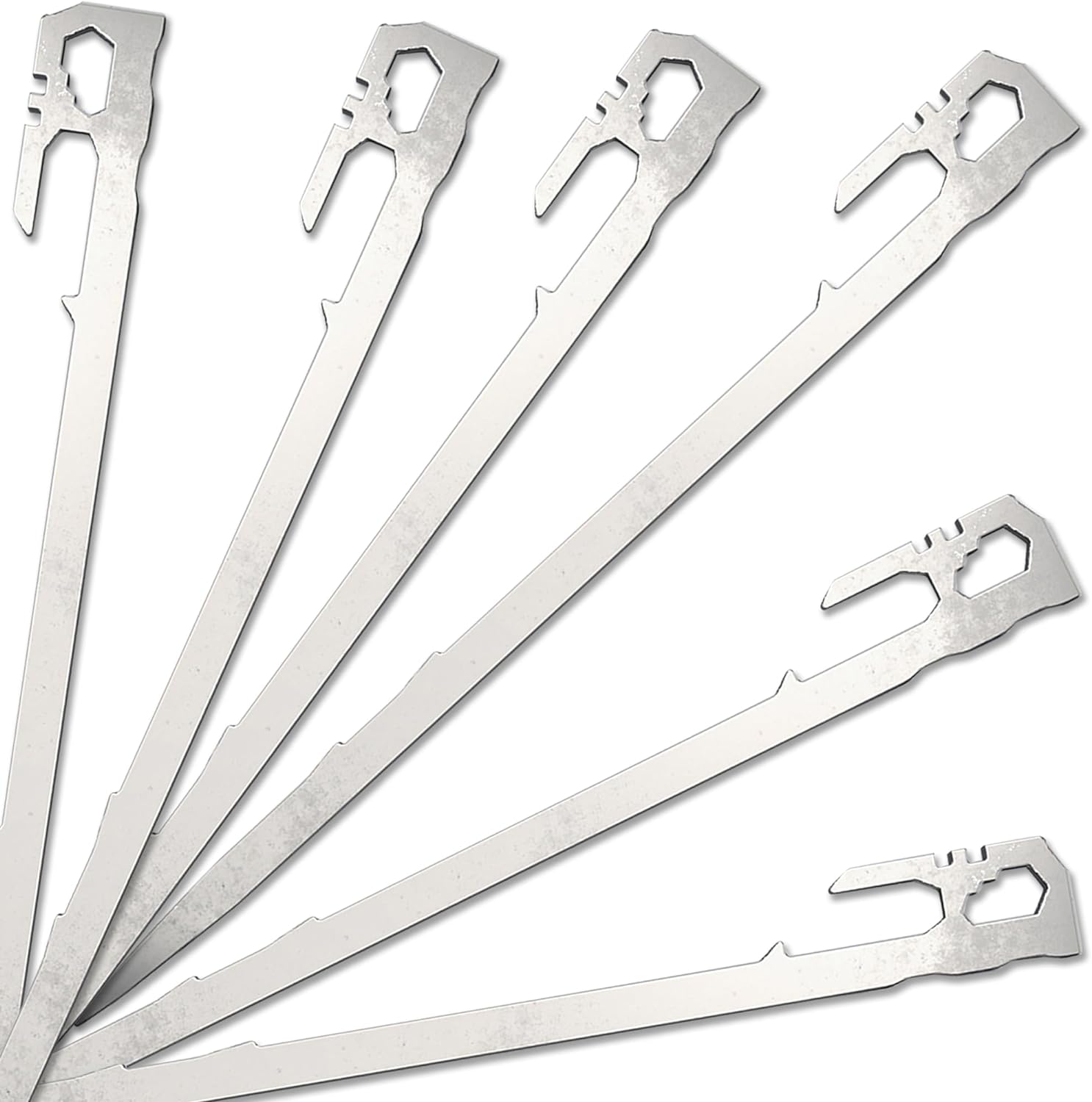 6 Pack Heavy Duty Tent Stakes Set by AOSILEY