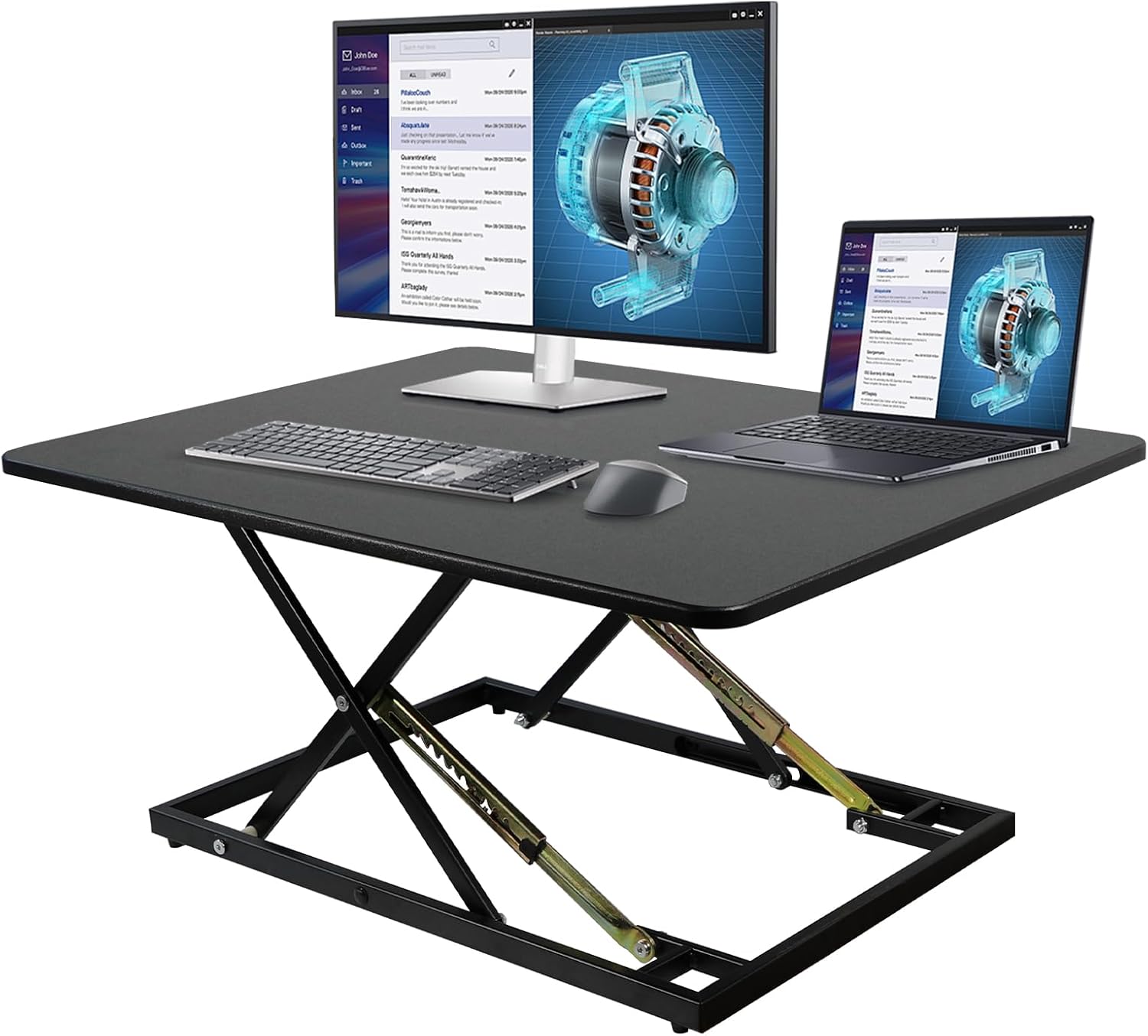 32in Desk Riser for Standing or Sitting - Adjustable Converter