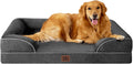 Orthopedic Dog Bed for Large Dogs Dark Grey - Memory Foam Sofa Bed