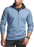CQR Men's Thermal Fleece Quarter Zip Sweater - Lightweight Warmth time