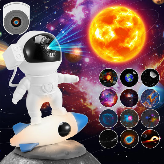 Astronaut Galaxy Star Projector - 12 HD Discs - Best Gift!