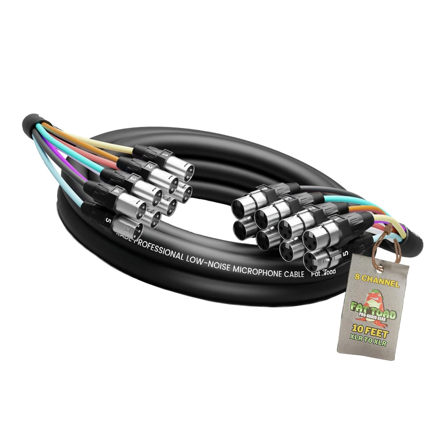 Fat Toad 8-Channel XLR Snake Cable for Studio and Live Sound