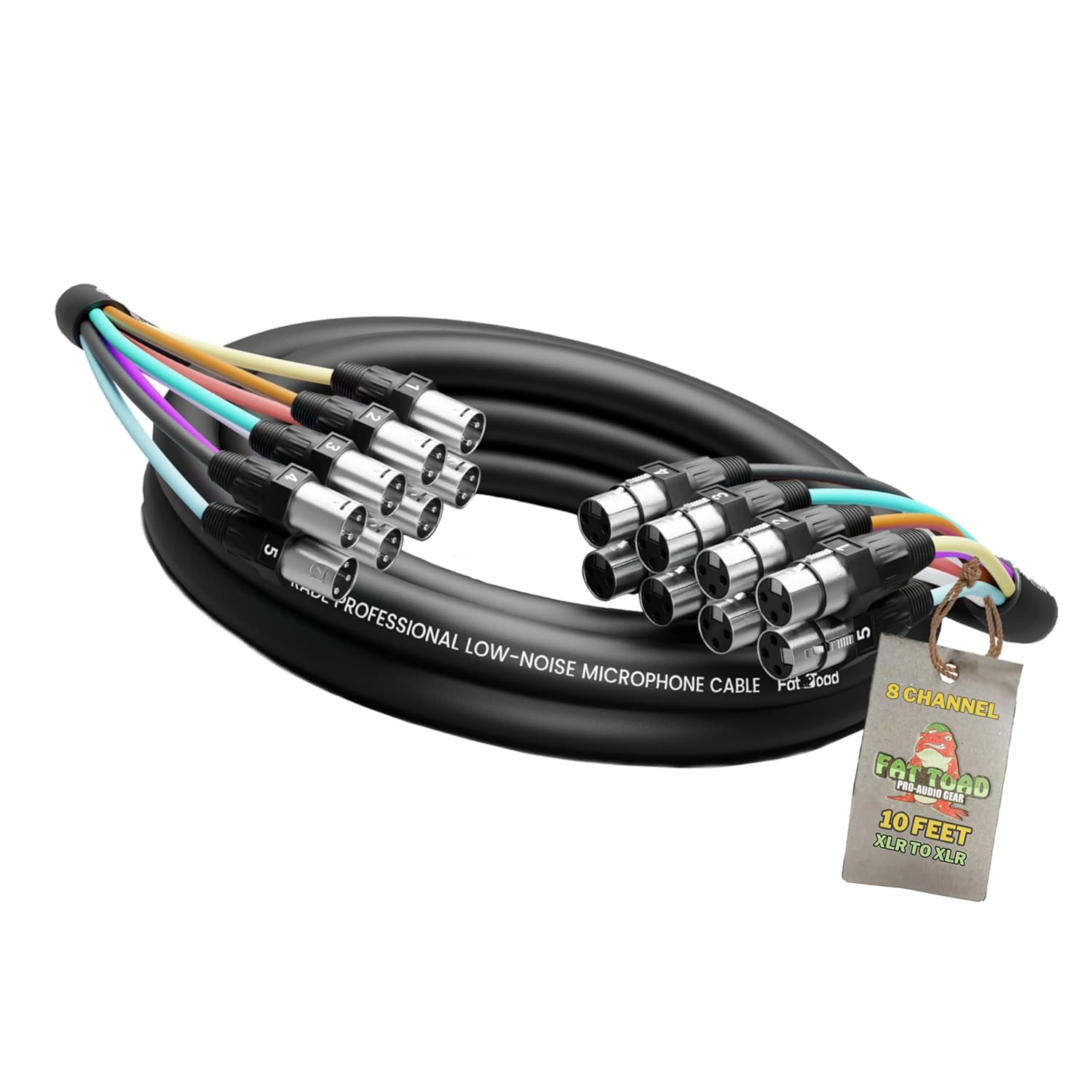 Fat Toad 8-Channel XLR Snake Cable for Studio and Live Sound