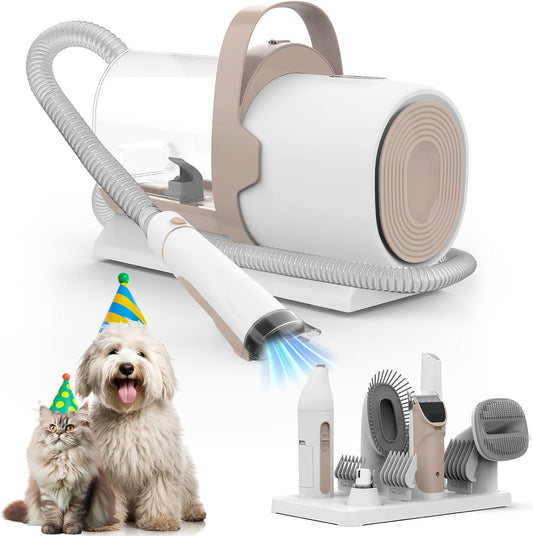 Dog Grooming Vacuum with 7 Tools for Shedding and Cleaning