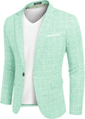Men's Slim Fit One Button Blazer - Lightweight Sport Coat