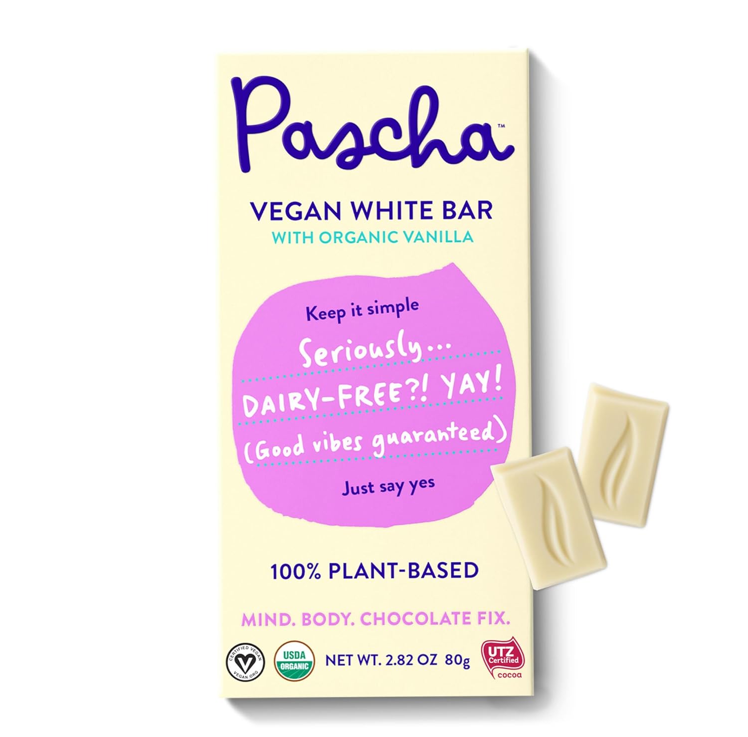 Pascha Organic Vegan White Chocolate Bars - Deliciously Healthy Treat