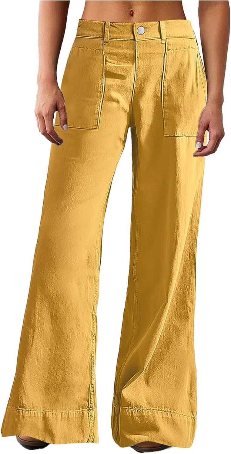 Flamingals Wide Straight Leg Mid Rise Baggy Denim Jeans Review
