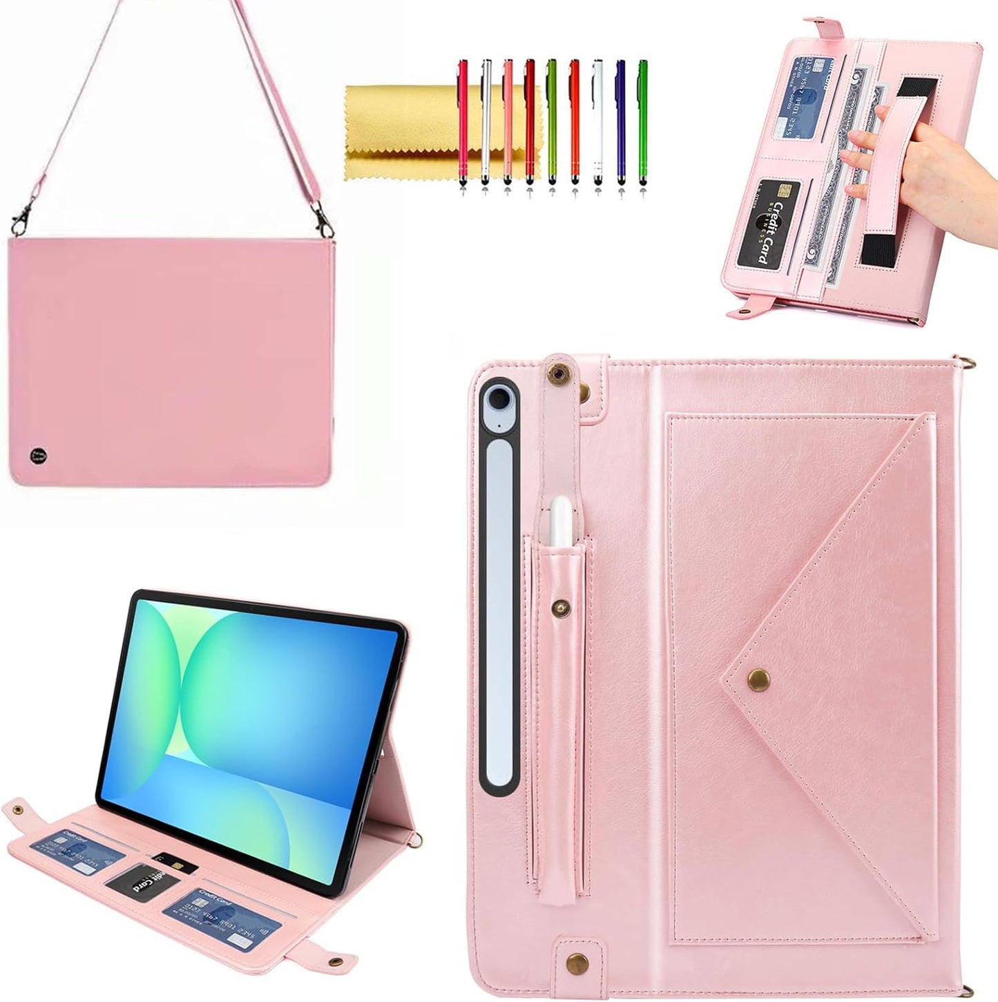 Samsung Galaxy Tab S10 FE+ Case with Smart Folio Stand Design