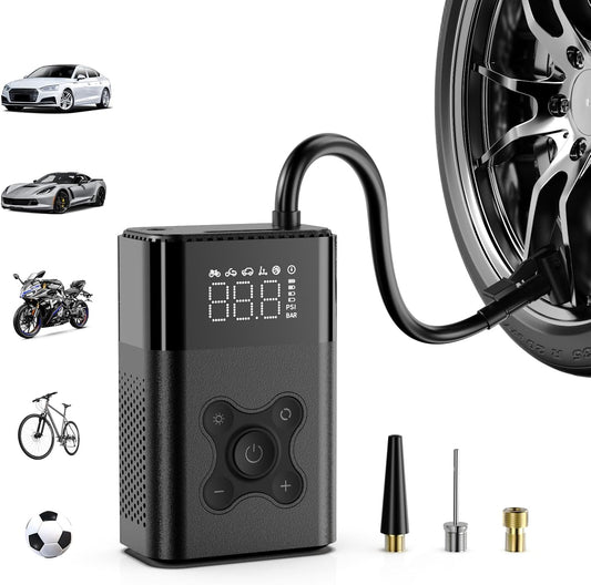 ZSX Portable Tire Inflator - 150 PSI Air Pump for Car & Bike