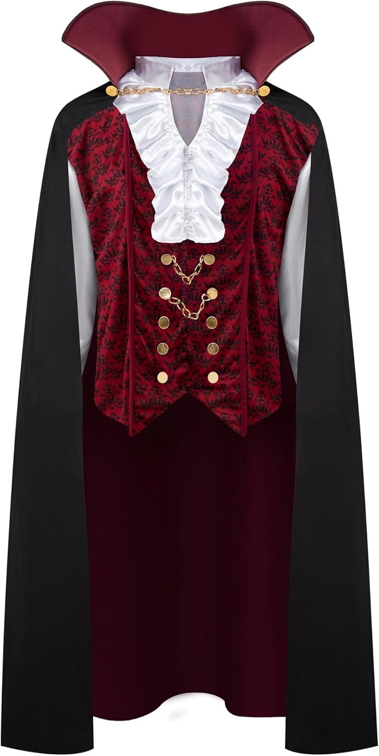Vampire Costume for Men - Spooktacular Creations Gothic Cape
