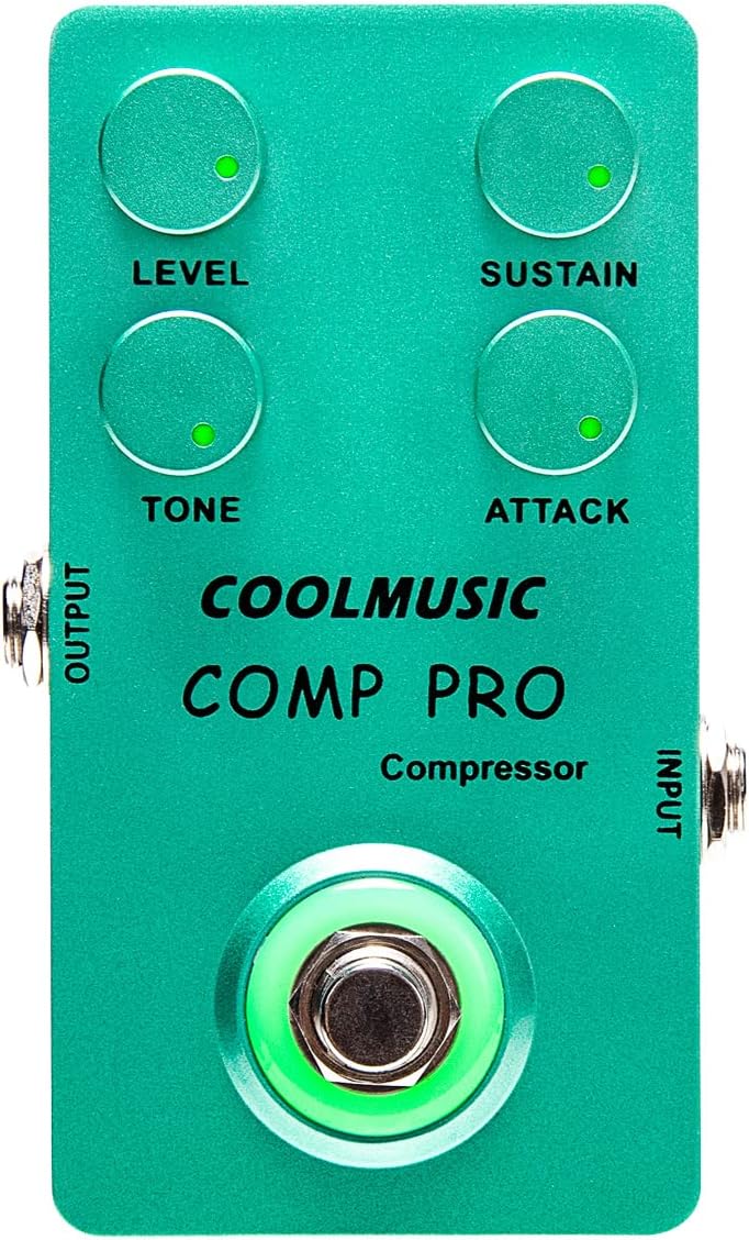 COOLMUSIC C-CS01 Compressor Pedal for Electric Guitar and Bass